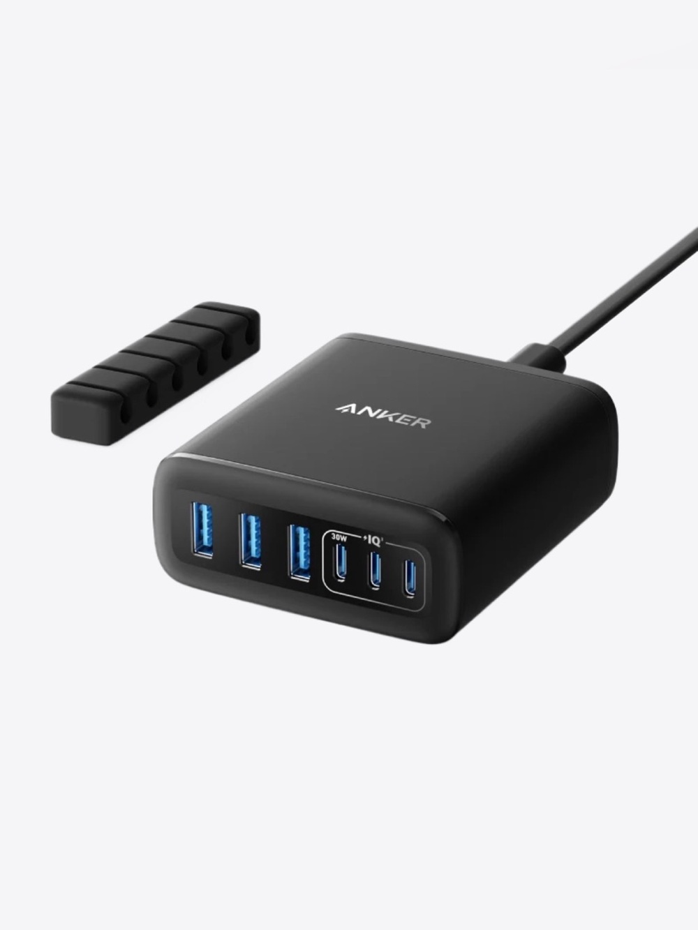 NIB - Anker 6 in 1 Port USB Charging Hub with Black Finish